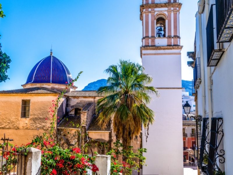 the beautiful old town of denia in spain