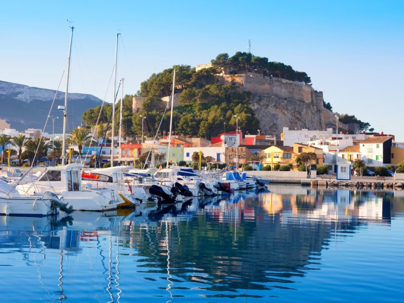 the beautiful old town of denia in spain